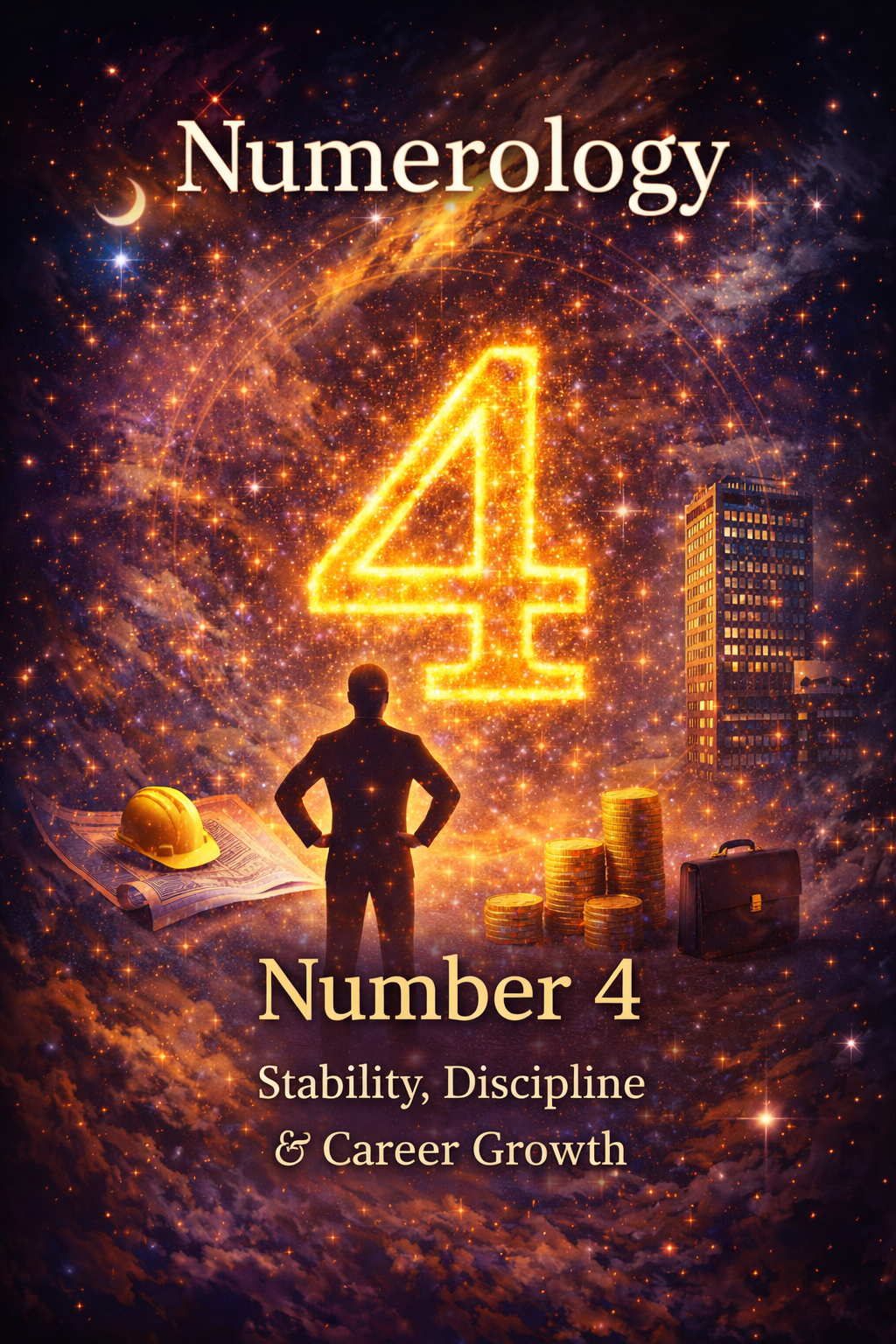 Number 4 in Numerology: Stability, Discipline & Career Growth