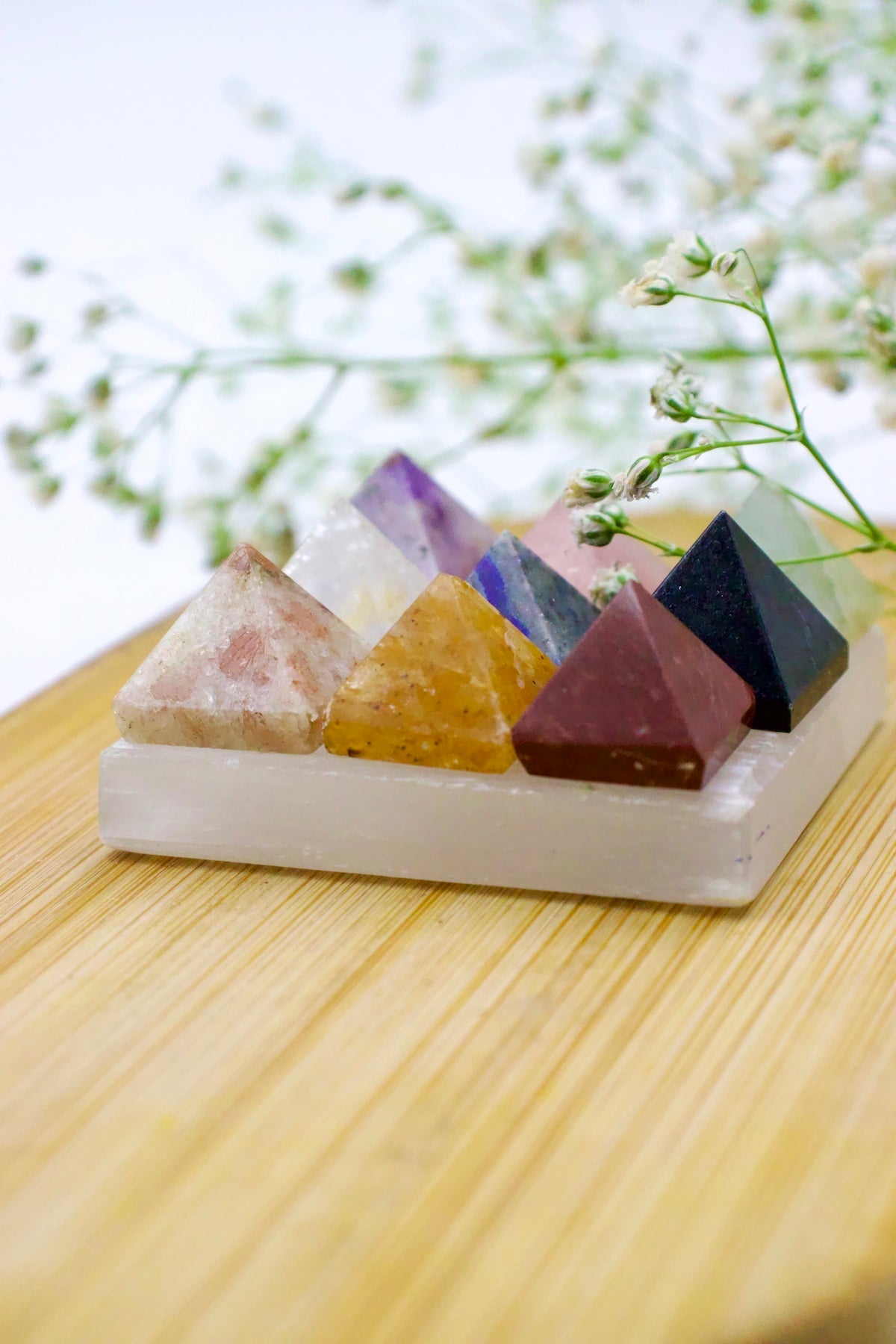 NavGrah Selenite Plate