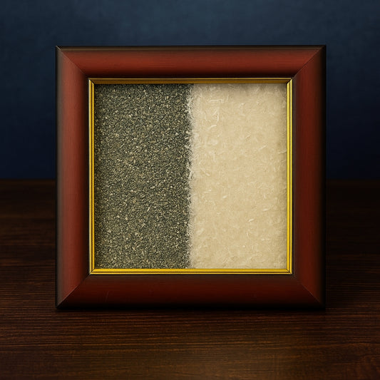 Pyrite and Selenite Frame