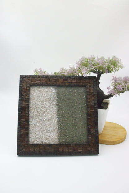 Pyrite and Selenite Frame